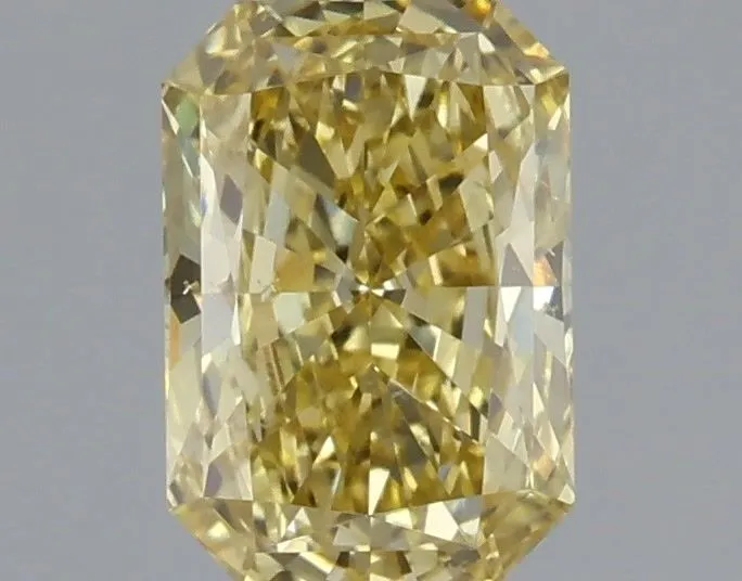 1.01ct RADIANT Fancy Vivid Yellow SI1 Coloured Lab diamond