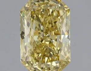 1.01ct RADIANT Fancy Vivid Yellow SI1 Coloured Lab diamond