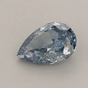 0.71ct PEAR Fancy Vivid Blue VVS2 Coloured Lab diamond