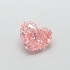 1.12ct HEART Fancy Intense Pink VVS2 Coloured Lab diamond