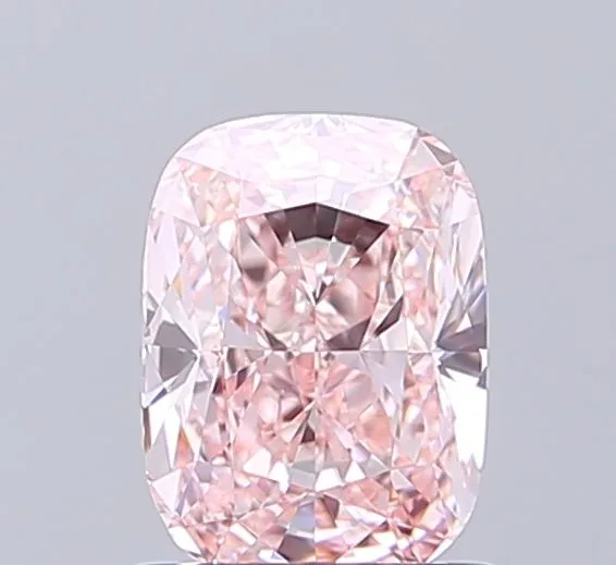 1.29ct CUSHION Fancy Intense Pink VVS2 Coloured Lab diamond