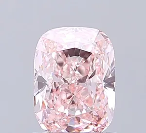 1.29ct CUSHION Fancy Intense Pink VVS2 Coloured Lab diamond