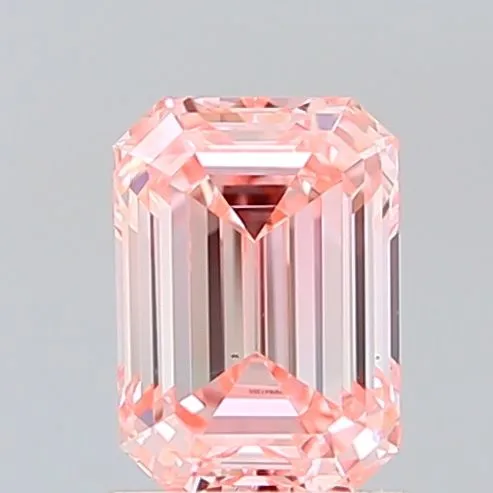 1.2ct EMERALD Fancy Intense Pink VS1 Coloured Lab diamond