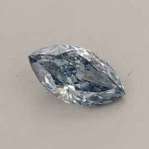 0.37ct MARQUISE Fancy Vivid Blue VVS2 Coloured Lab diamond