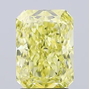 1.15ct RADIANT Fancy Intense Yellow VS1 Coloured Lab diamond
