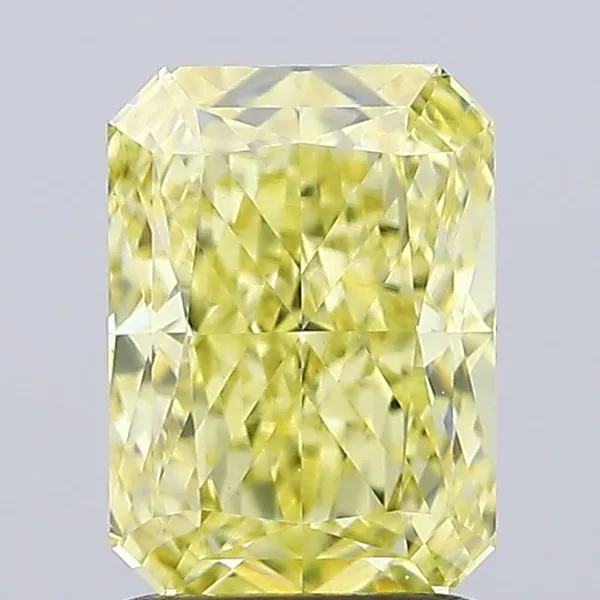 1.15ct RADIANT Fancy Intense Yellow VS1 Coloured Lab diamond