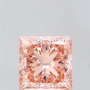 3ct PRINCESS Fancy Intense Pink VS1 Coloured Lab diamond