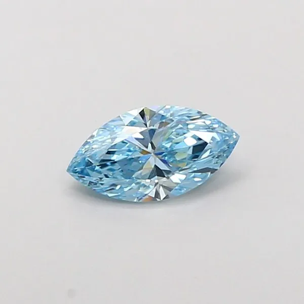 1.01ct MARQUISE Fancy Vivid Blue VS1 Coloured Lab diamond
