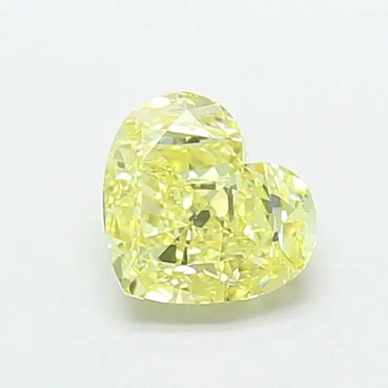 1.04ct HEART Fancy Intense Yellow VS1 Coloured Lab diamond