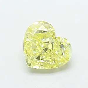 1.04ct HEART Fancy Intense Yellow VS1 Coloured Lab diamond