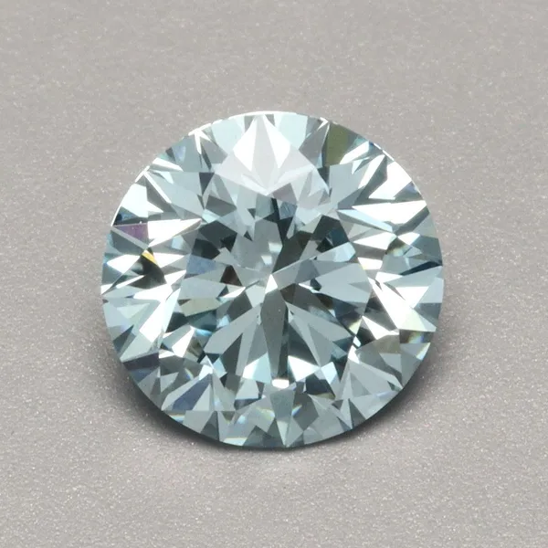1.02ct ROUND Fancy Vivid Blue VVS2 Coloured Lab diamond