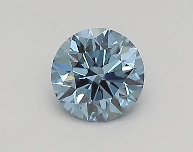 0.31ct ROUND Fancy Vivid Blue VS1 Coloured Lab diamond