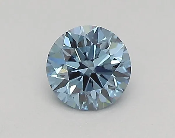 0.31ct ROUND Fancy Vivid Blue VS1 Coloured Lab diamond
