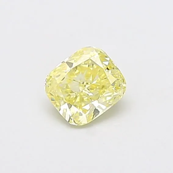 0.58ct CUSHION Fancy Yellow SI2 Coloured Lab diamond