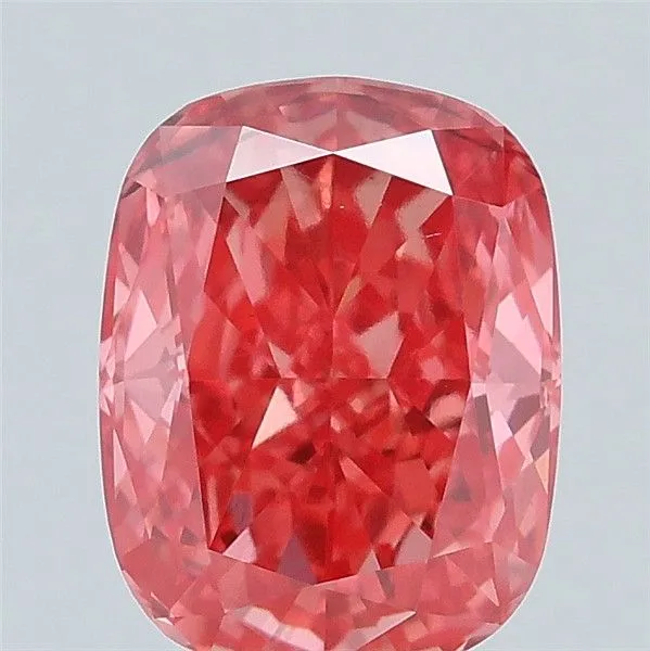 0.92ct CUSHION Fancy Vivid Pink SI1 Coloured Lab diamond