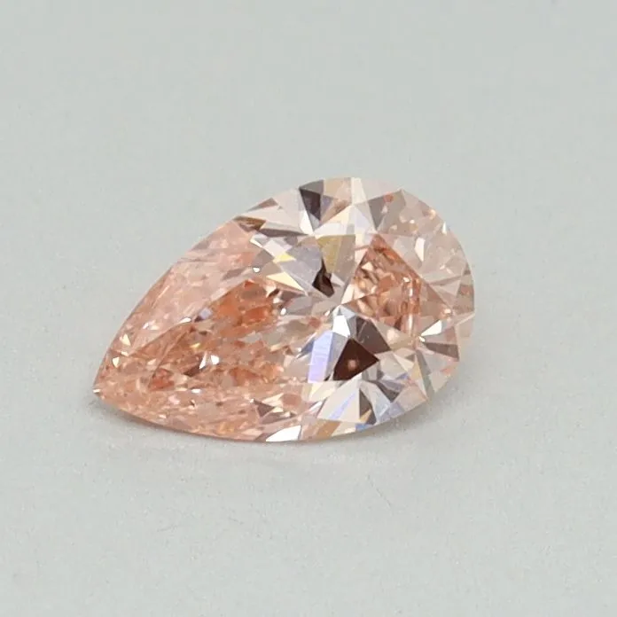 0.30ct PEAR Fancy Vivid Pink VS2 Coloured Lab diamond
