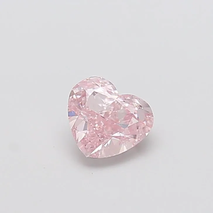 0.98ct HEART Fancy Intense Pink VS1 Coloured Lab diamond