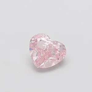 0.98ct HEART Fancy Intense Pink VS1 Coloured Lab diamond