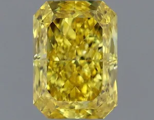 1.02ct RADIANT Fancy Vivid Yellow VS1 Coloured Lab diamond