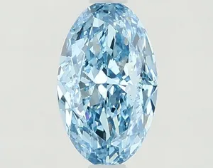 1.04ct OVAL Fancy Vivid Blue VS1 Coloured Lab diamond