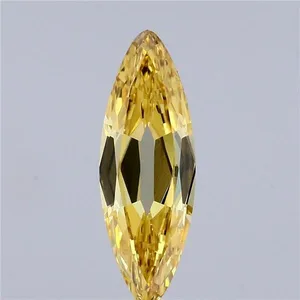 1.04ct MARQUISE Fancy Intense Yellow VS1 Coloured Lab diamond