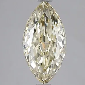 2.09ct MARQUISE Fancy Light Yellow VS1 Coloured Lab diamond