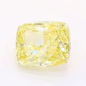 1.03ct CUSHION Fancy Intense Yellow VVS2 Coloured Lab diamond
