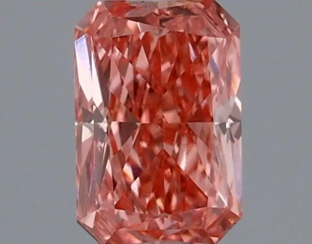 0.44ct RADIANT Fancy Vivid Pink VS1 Coloured Lab diamond