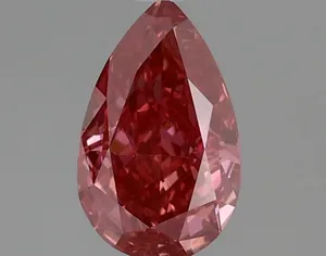 0.54ct PEAR Fancy Vivid Pink VVS2 Coloured Lab diamond