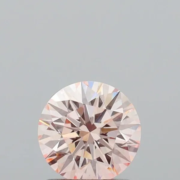 1.04ct ROUND Fancy Pink VS1 Coloured Lab diamond