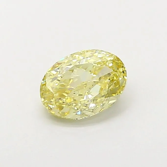 1.04ct OVAL Fancy Yellow VVS2 Coloured Lab diamond
