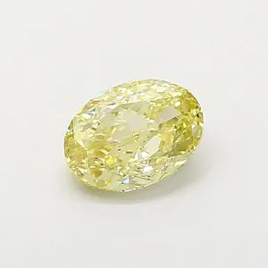 1.04ct OVAL Fancy Yellow VVS2 Coloured Lab diamond