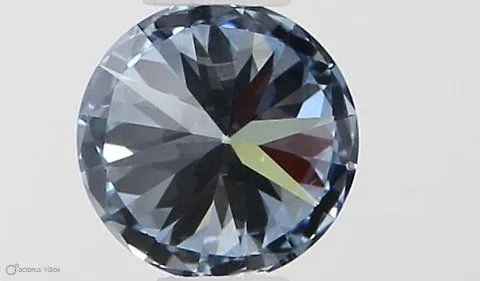 0.32ct ROUND Fancy Vivid Blue VVS1 Coloured Lab diamond
