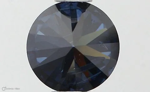 0.52ct ROUND Fancy Deep Blue I1 Coloured Lab diamond