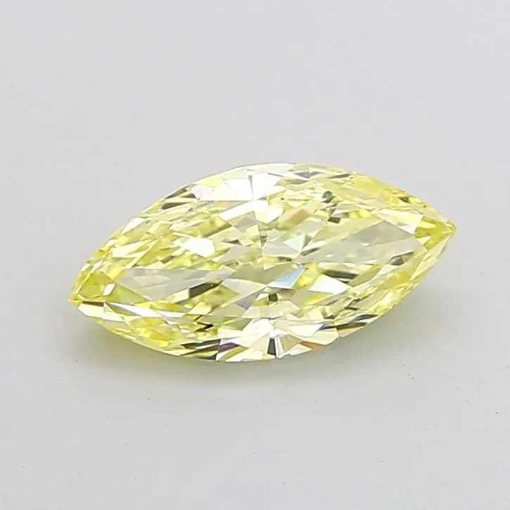 2.00ct MARQUISE Fancy Yellow VVS2 Coloured Lab diamond