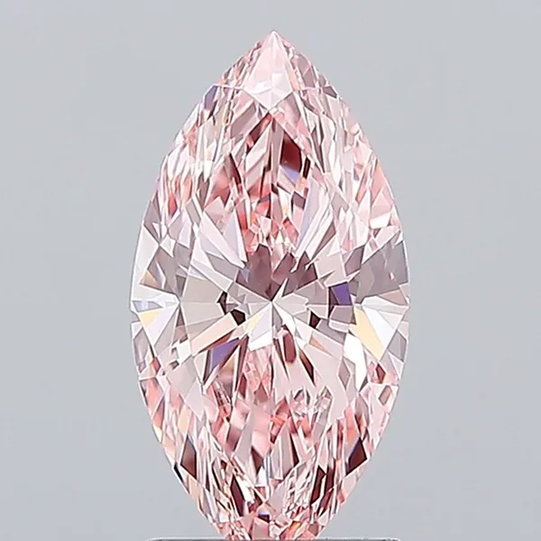 1.86ct MARQUISE Fancy Vivid Pink VVS2 Coloured Lab diamond