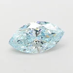 2.57ct MARQUISE Fancy Vivid Greenish Blue VS2 Coloured Lab diamond