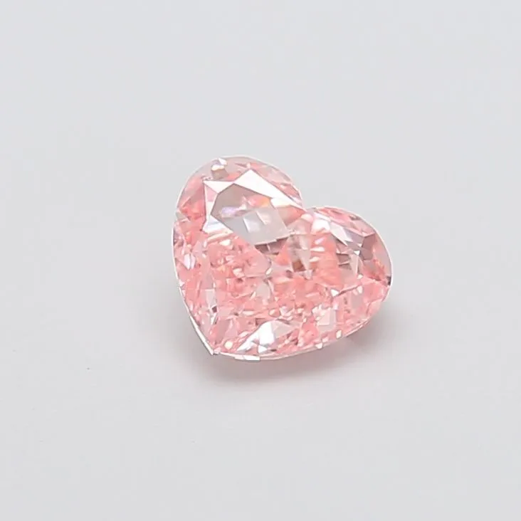 1.06ct HEART Fancy Vivid Pink VS1 Coloured Lab diamond