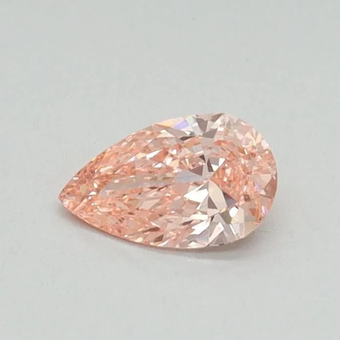 0.30ct PEAR Fancy Vivid Pink VVS2 Coloured Lab diamond