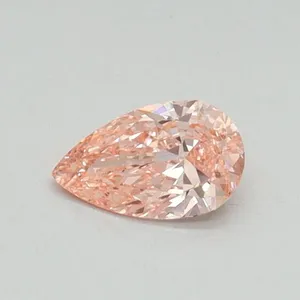 0.3ct PEAR Fancy Vivid Pink VVS2 Coloured Lab diamond
