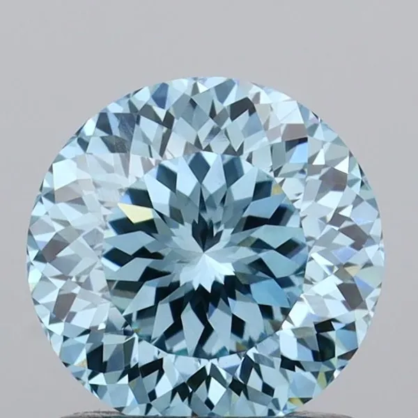 1.05ct ROUND Fancy Intense Blue VVS2 Coloured Lab diamond