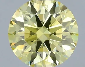 0.39ct ROUND Fancy Intense Yellow VVS2 Coloured Lab diamond