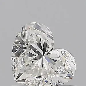0.7ct HEART G VVS1 Natural diamond