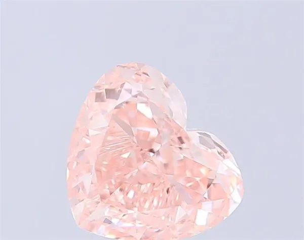 1.02ct HEART Fancy Intense Pink VS1 Coloured Lab diamond