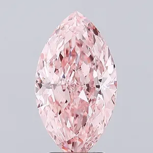 3ct MARQUISE Fancy Vivid Pink VS1 Coloured Lab diamond