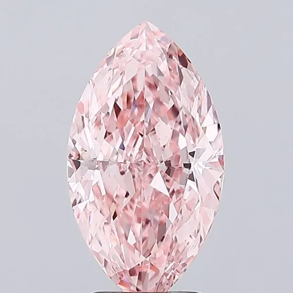 3ct MARQUISE Fancy Vivid Pink VS1 Coloured Lab diamond