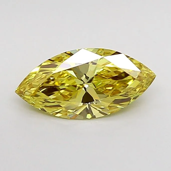 1.00ct MARQUISE Fancy Intense Yellow VS1 Coloured Lab diamond