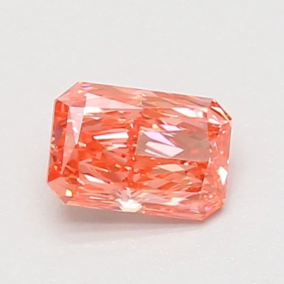 0.71ct RADIANT Fancy Vivid Pink VS1 Coloured Lab diamond