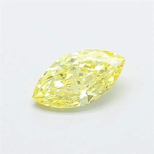 1.06ct MARQUISE Fancy Vivid Yellow VS2 Coloured Lab diamond