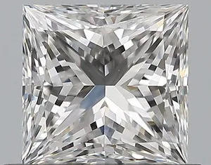 0.71ct PRINCESS E VVS2 Natural diamond